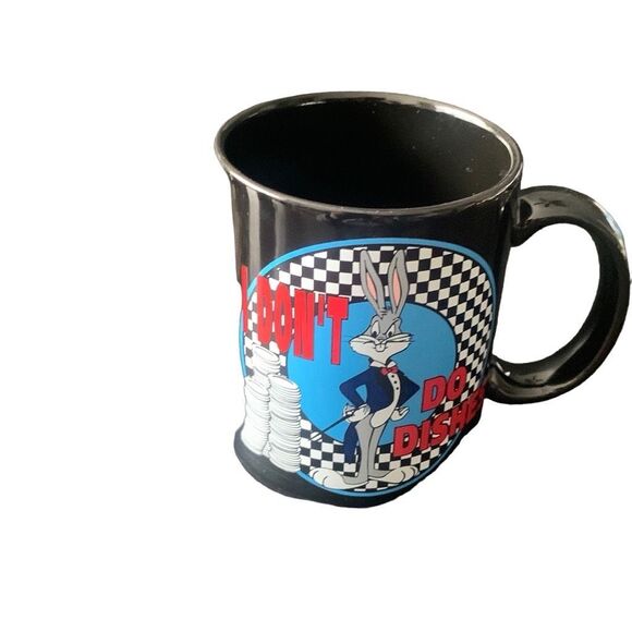 Vintage Warner Bros 1991 Bugs Bunny I Don’t Do Dishes Coffee Tea Mug Rare HTF - Picture 1 of 10